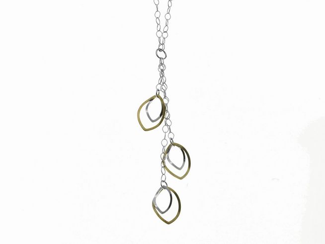 Y-Kette mit Anhänger kunstvoll - Sterling Silber - 43 cm