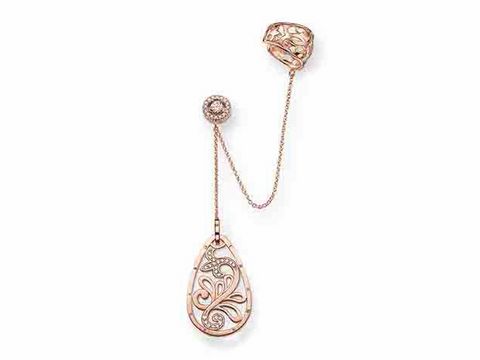 Thomas Sabo EC0007-416-14 Ohrklemme Earcuffs Silber - verg. Roségold - Zirkonia weiss