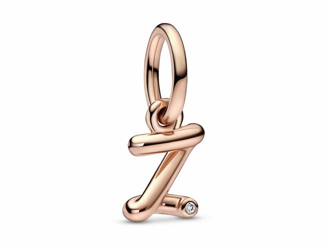 Pandora Charm 782457C01 - Buchstabe Z - Roségold Vergoldung - Zirkonia