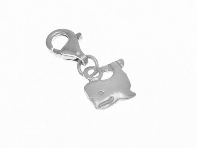 Anhänger Charms - Sterling Silber - poliert - Wal