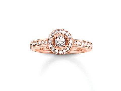 Thomas Sabo - Ring TR1975-416-14-56 Silber - verg. Roségold + Zirkonia - Gr. 56