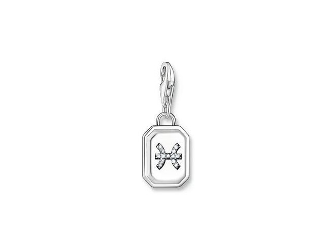 Thomas Sabo 2142-643-21 Charm-Anhänger - Sternzeichen Fische - Silber gesch. & Zirkonia