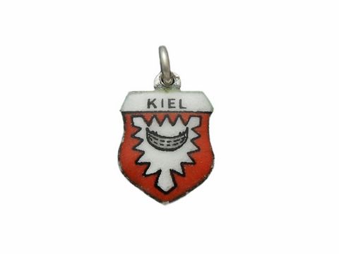 Kiel Stadtwappen - Deutschland Wappen - Silber Anhänger