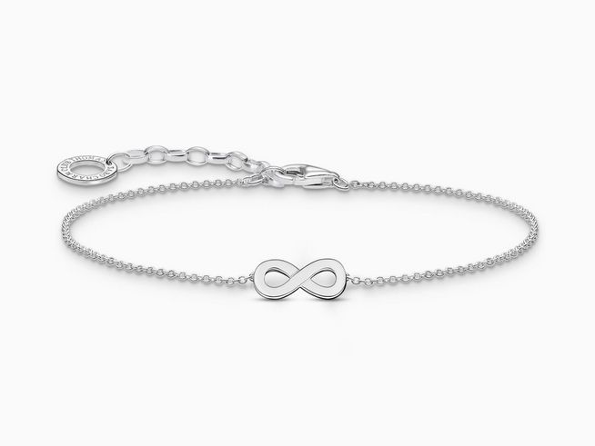 Thomas Sabo Essentials A2161-001-21-L19V Armband - Infinity - Unendlichkeit - Silber - 16 bis 19 cm