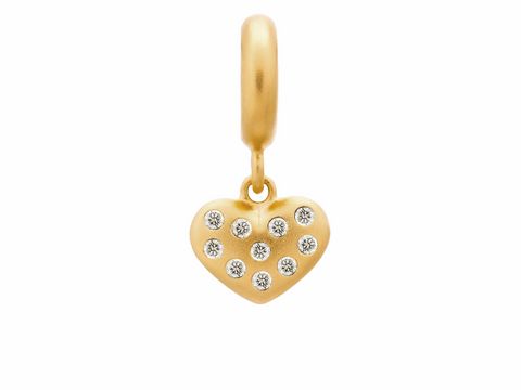 Endless 53650-2 - White Million Hearts - Herzen Drop - Gelbgold charms