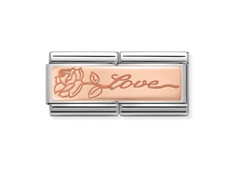 NOMINATION Classic - Roségold  430710 14 - Love mit Blume