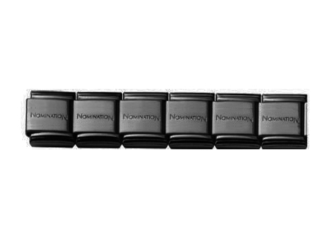 Nomination Big Armband 18 Elemente Edelstahl Dunkelgrau