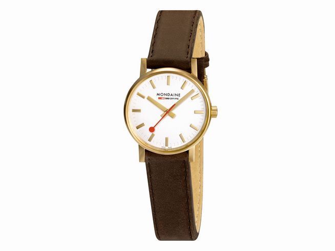 Mondaine Uhr MSE.30112.LGV evo2 - Edelstahl mattiert gold - 30 mm