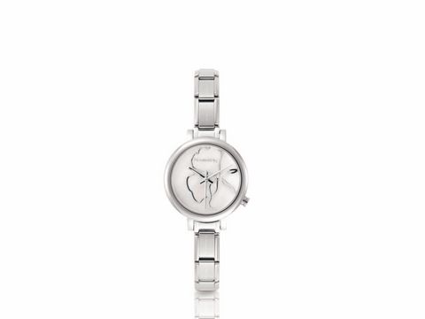 NOMINATION Classic Time Collection Uhr 076000 013 + Lederarm. Weiß
