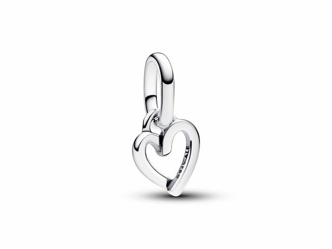 Pandora ME 793048C00 Charms - Freehand Heart Mini-Anhänger-Charm - Sterling Silber