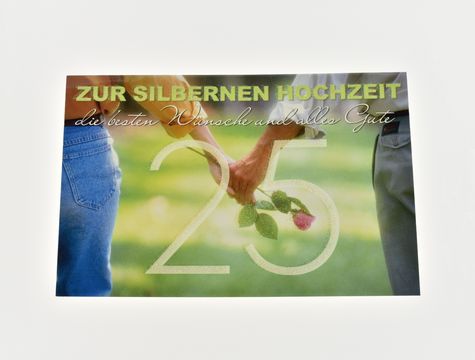 Hochzeitskarte - Hand in Hand