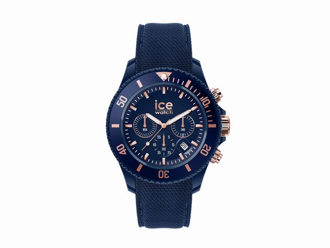 Ice Watch - ICE chrono - Dark blue Rose-Gold - Large - 020621 - Blau