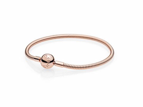 PANDORA 580728-19 Armband mit Kugelverschluss, glatt PANDORA Rose 19 cm