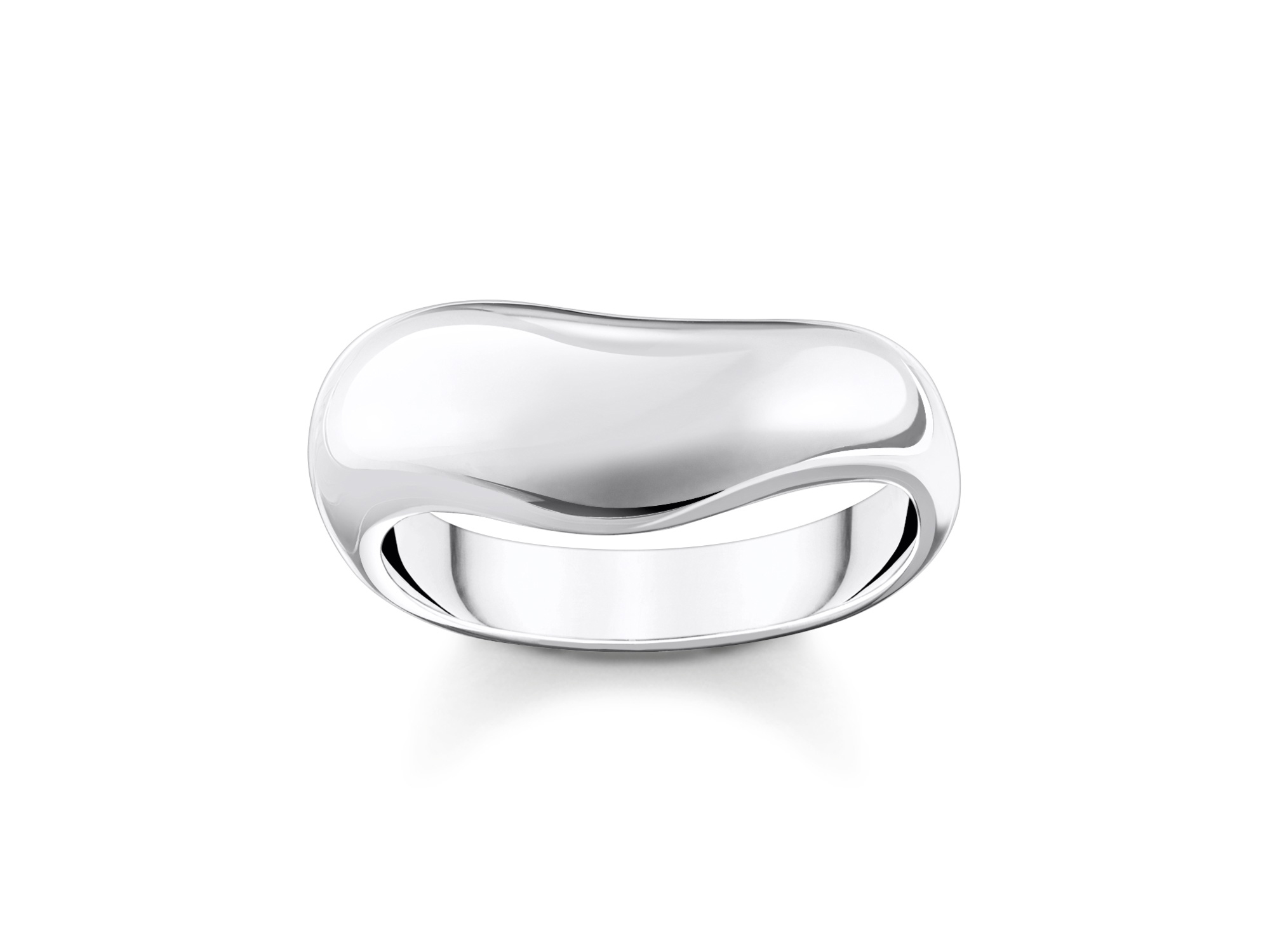 Silberner Ring von Thomas Sabo in der Größe 50, Modell TR2473-001-21-50, mit einem eleganten, geschwungenen Design, ideal für modische Akzente und besondere Anlässe.