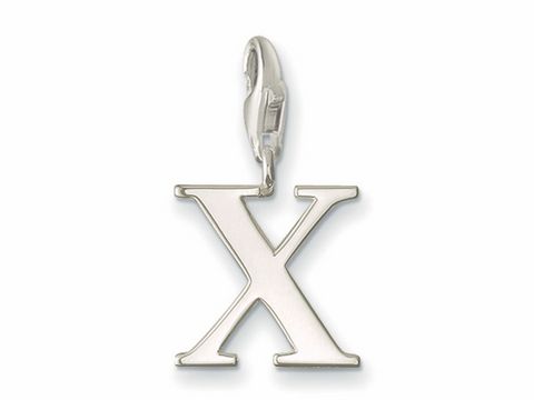 Thomas Sabo - X - Buchstaben charms Anhänger - 0198-001-12 - Silber