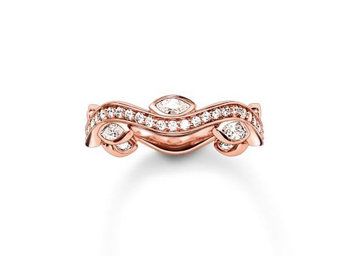 Thomas Sabo TR2011-416-14-54 Ring - Sterling Silber - verg. Roségold - Zirkonia - weiß - Gr. 54