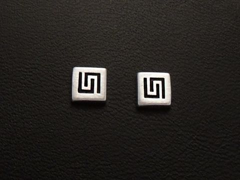 Ohrstecker LABYRINTH - 925 Sterling Silber - Ohrringe