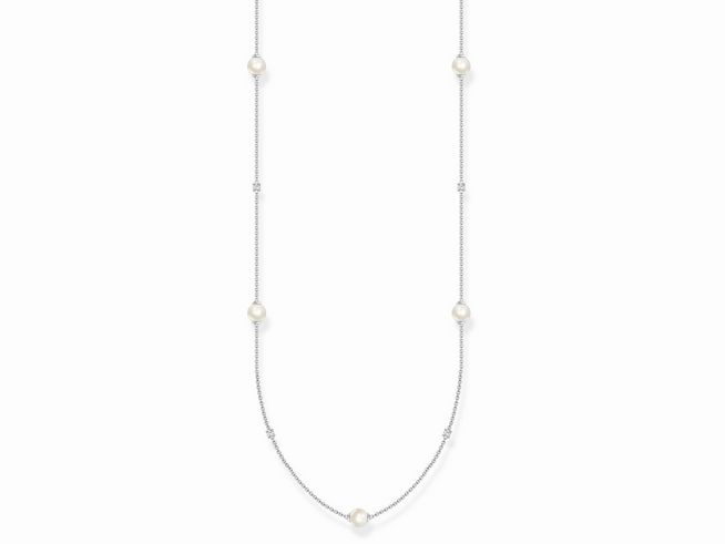 Thomas Sabo Charming Kette KE2125-167-14-L90V Sterling Silber + Perle + Zirkonia - weiß - 85 - 90 cm