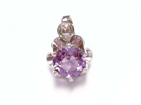 Silber Anhänger -Amethyst- 13 x 10 mm