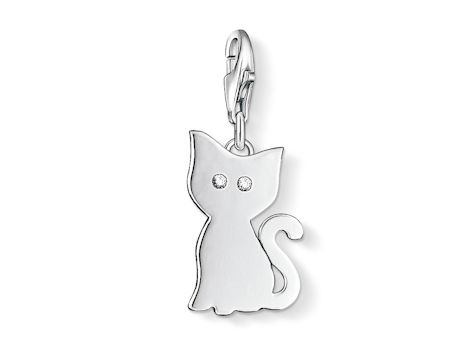 Thomas Sabo Katze charms 1014-051-14 Sterling Silber + Zirkonia