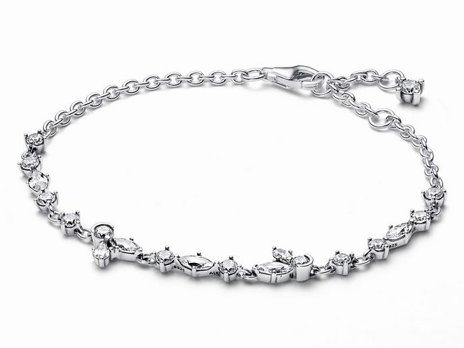 Pandora 592631C01-20 Funkelndes Herbarium Cluster KettenArmband - 20 cm - Sterling Silber