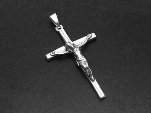 Kreuz Anhänger - Sterling Silber - Jesus am Kreuz