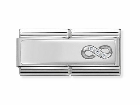 NOMINATION 330731 14 - DOUBLE Classic Silver Shine Infinity Zirkonia