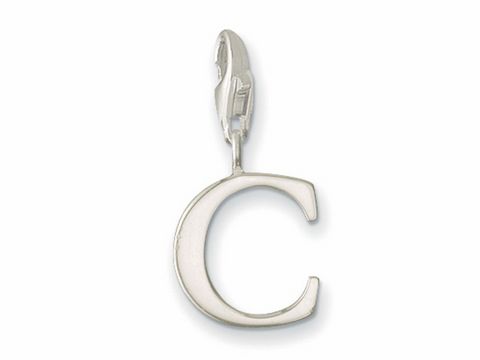 Thomas Sabo - C - Buchstaben charms Anhänger - 0177-001-12 - Silber