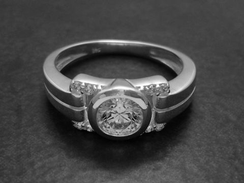 Funkeltraum - Sterling Silber Ring - poliert - Zirkonia