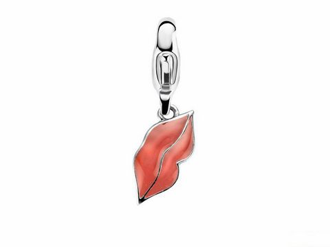 Lippen Ti Sento Silber charms - Cherry Lips 8211RO