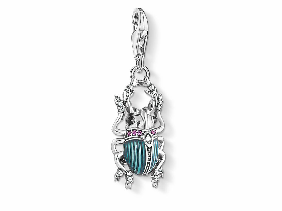 Thomas Sabo Charm-Anhänger 1808-390-7 - Käfer - Sterling Silber - Emaille - Zirkonia - mehrfarbig