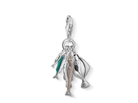 Thomas Sabo - Fische - Charm 1193-603-7 Emaille transparent - Inlay - mehrfarbig