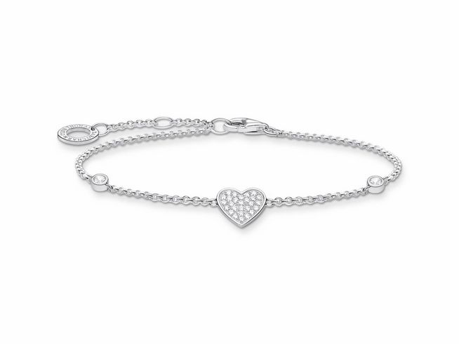 Thomas Sabo SCA150337 Armband - Silber + Zirkonia - weiß - 16 - 19 cm