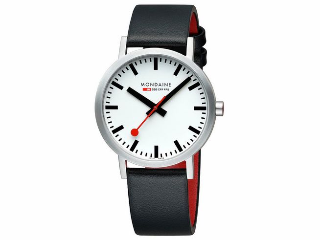 Mondaine Uhr Classic - A660.30360.16SBBV - 40 mm - Ziffernblatt Weiss