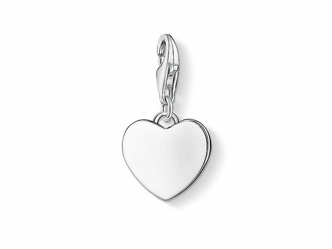 Thomas Sabo - kleines Gravur Herz - charms Anhänger - 0766-001-12 - Silber