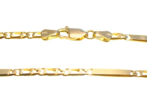 Kästchenpanzerkette Goldkette Gold 585 - 45cm