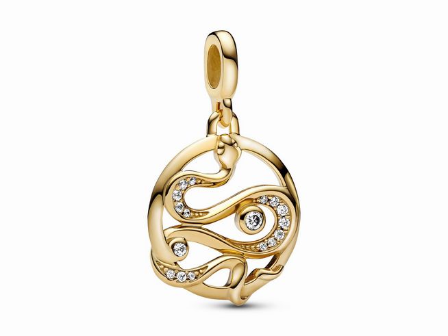 Pandora ME charm - 762301C01 - 585 Gelbgoldvergoldung + klarer Zirkonia - Schlange