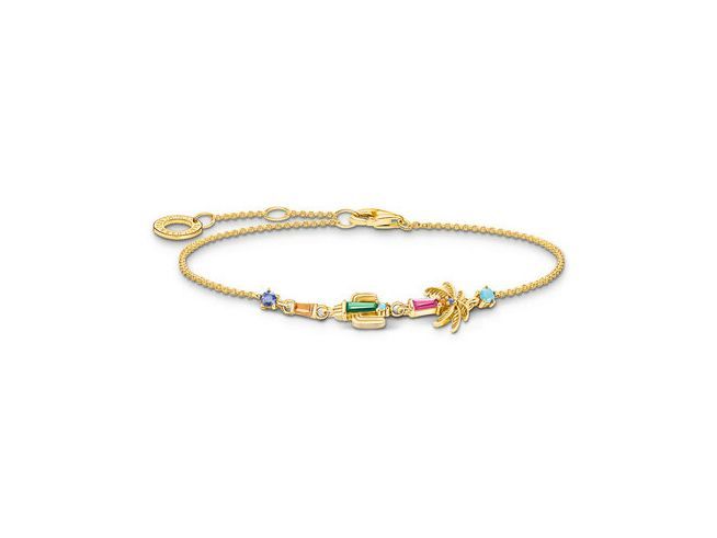 Thomas Sabo A2150-488-7-L19V Armband - Festival Vibes - Silber Gelbgold verg. - 16 bis 19 cm