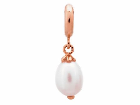 Endless 63352-1 - White Pearl Drop - Roségold charms
