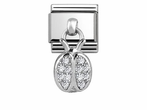 Nomination - 331800 14 - Classic Charms - Marienkäfer - Silber + Zirkonia - CHARMS