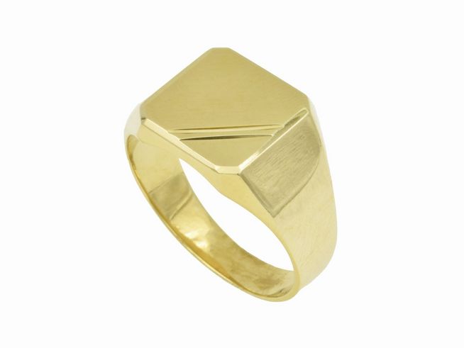 Gelbgold Ring - edel - Gelbgold 585 teilmattiert - Gr. 67