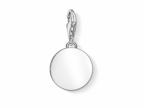 Thomas Sabo 1428-001-21 - Gravur Scheibe rund - Charm-Anhänger