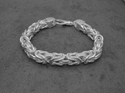 Königskette Armband - 23 cm - Sterling Silber - 9,2 mm - 44,5 g