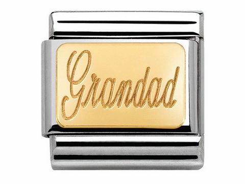 Nomination - 030121 28 - Classic - Grandad - Gold - Großvater