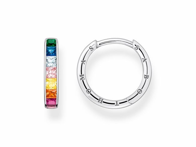 Thomas Sabo CR668-477-7 - Creolen - Sterling Silber - Rainbow - Regenbogen