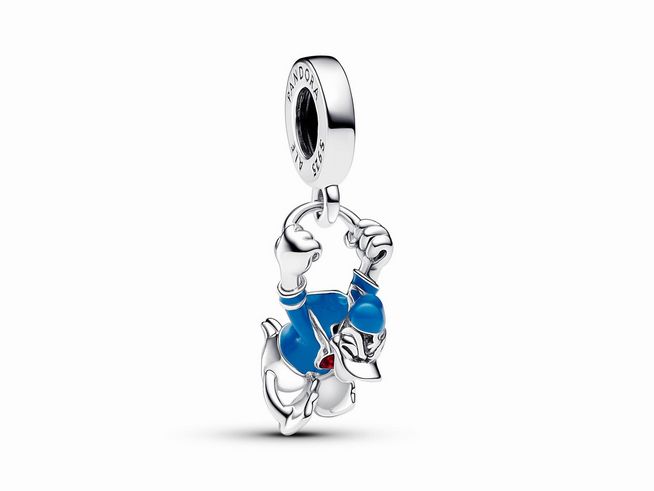 Pandora Disney 793358C01 Donald Duck Charm-Anhänger - Sterling Silber - Emaille Blau