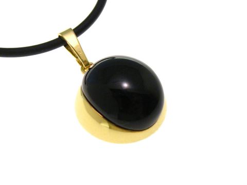 Big stone - Goldanhänger Gold - Onyx