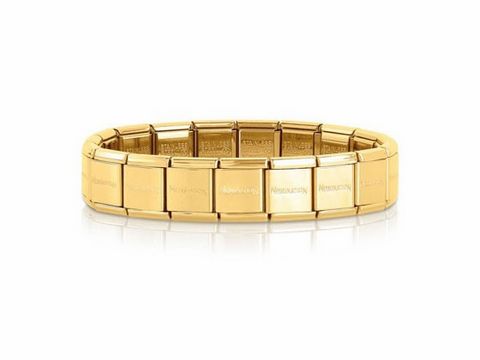 BIG Armband von Nomination in Gold, aus einzelnen Gliedern gefertigt, glänzende Oberfläche, elegantes und modernes Design, ideal für stilvolle Accessoires.