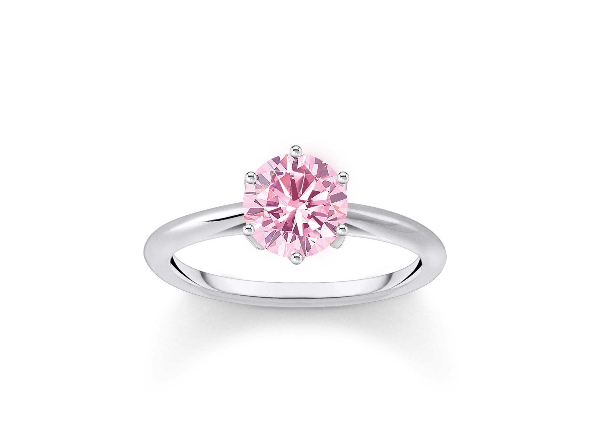 Thomas Sabo TR2474-051-9-60 SPARKLING pink Ring - pink - Silber + Zirkonia - Gr. 60 