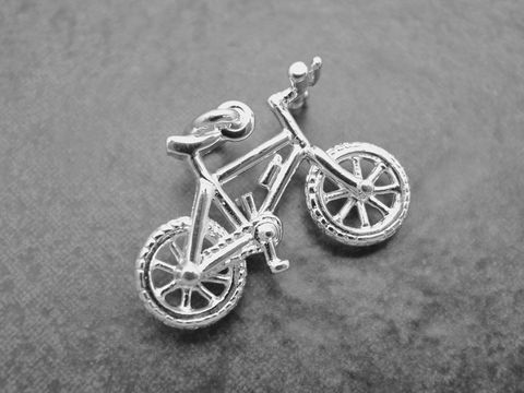 Fahrrad - Anhänger - Sterling Silber - sportlich